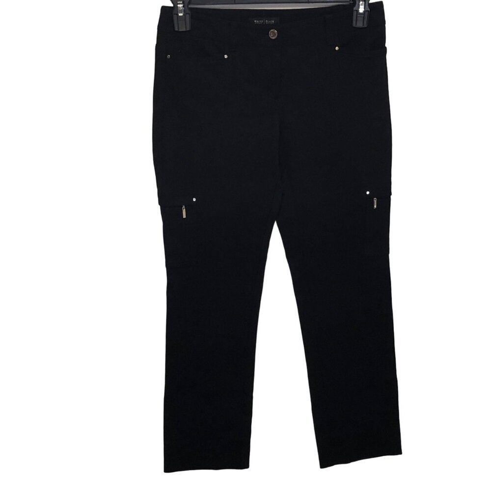 WHITE HOUSE BLACK MARKET‎ STRETCH straight leg PANTS SIZE 4